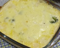 Gratinado de carne moída com brócolis