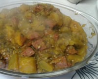 Cortadinho de abóbora e quiabo