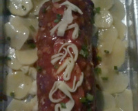 Rocambole de carne moída