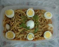 Macarronada com sardinha