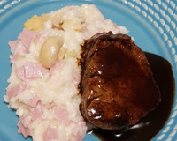 Filé embriagado na cachaça