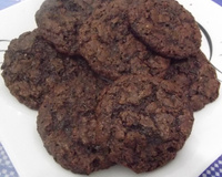 Biscoito de chocolate e aveia