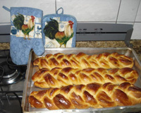 Trança com leite condensado