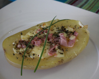 Batata recheada fácil