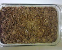 Torta de waffer, coco e chocolate ao leite