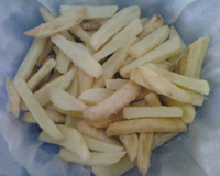 Batata frita sequinha e crocante