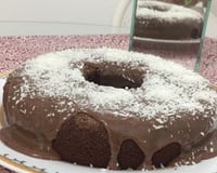 Bolo de chocolate com coco sem farinha