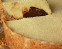 Torta de leite em pó com creme de avelã