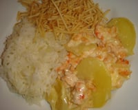 Camarão com batata