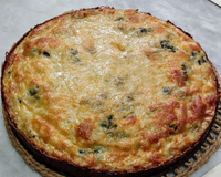 Quiche de espinafre e mussarela