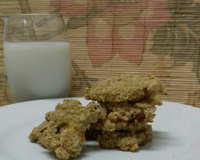Cookies de banana e aveia