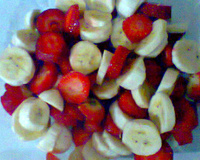 Brigadeiro de panela com frutas