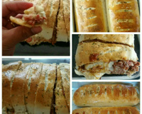 Pãezinhos de presunto e queijo