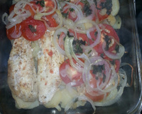 Filé de pescada ao forno