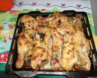 Frango com creme de cebola