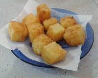 Mandioca frita cremosa