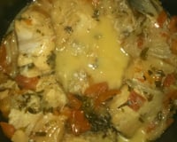 Peixe na panela de pressão