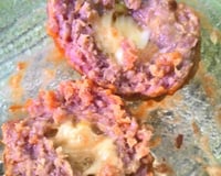 Almôndegas de forno recheada