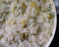 Risoto de abobrinha e limão siciliano