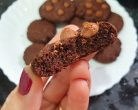 Cookie de aveia e cacau