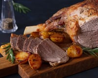 Pernil de carneiro assado sem segredo