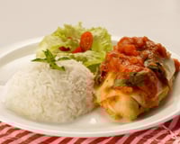 Filé de frango à parmegiana