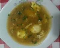 Caldo de ovos simples