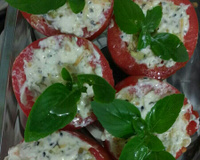 Tomate recheado com linguiça Blumenau