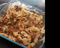 Macarrão com carne moída