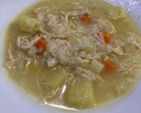 Canja de galinha rápida