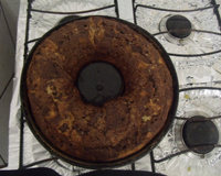 Bolo mesclado de liquidificador