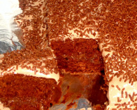 Bolo gelado de chocolate