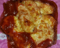 Filé de frango a parmegiana com molho madeira