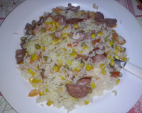 Arroz de panela de pressão da Josi
