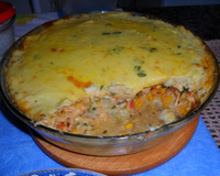 Torta de batata com frango