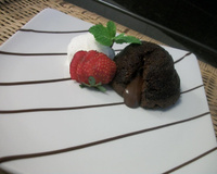 Petit gateau fácil e delicioso