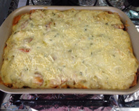 Macarrão parafuso à dois molhos