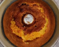 Bolo de farinha de milho amarela