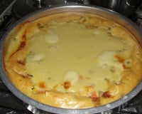 Torta cremosa de frango de liquidificador