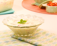 Mousse de salada de frutas