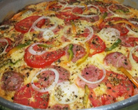 Pizza rápida de liquidificador