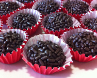 Brigadeiro com creme de avelã