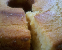 Bolo de fubá com coalhada