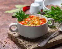 Sopa de legumes no liquidificador