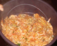 Camarão ao bafo com cerveja