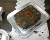 Torta de chocolate com chantilly