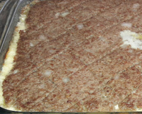 Quibe de forno recheado com mussarela