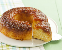 Bolo de macaxeira caramelizada