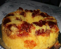 Broa de fubá com goiabada