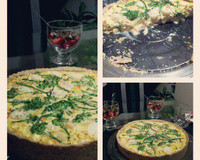 Quiche integral de ricota e brócolis